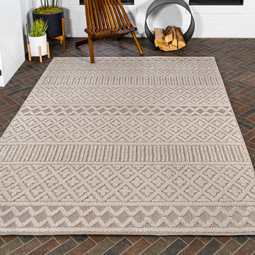 Ormond High-low Modern Trellis Geometric Area Rug